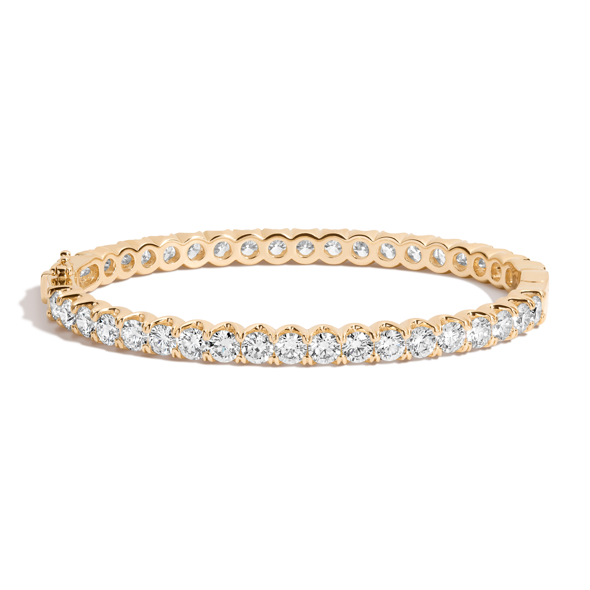 10ct Lab Grown Diamond Hinged Tennis Bracelet