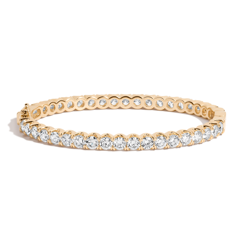 10ct Lab Grown Diamond Hinged Tennis Bracelet