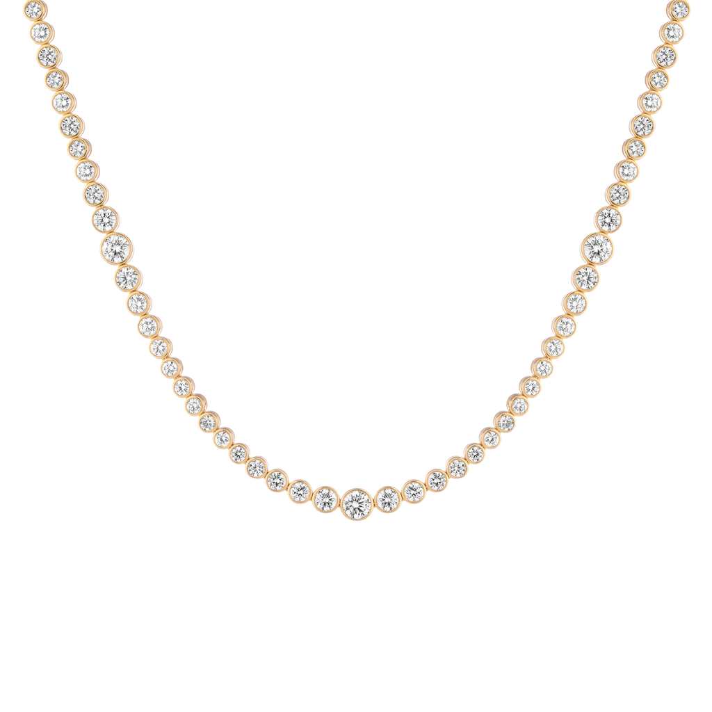 10ct Multi Graduated Lab Grown Diamond Tennis Necklace