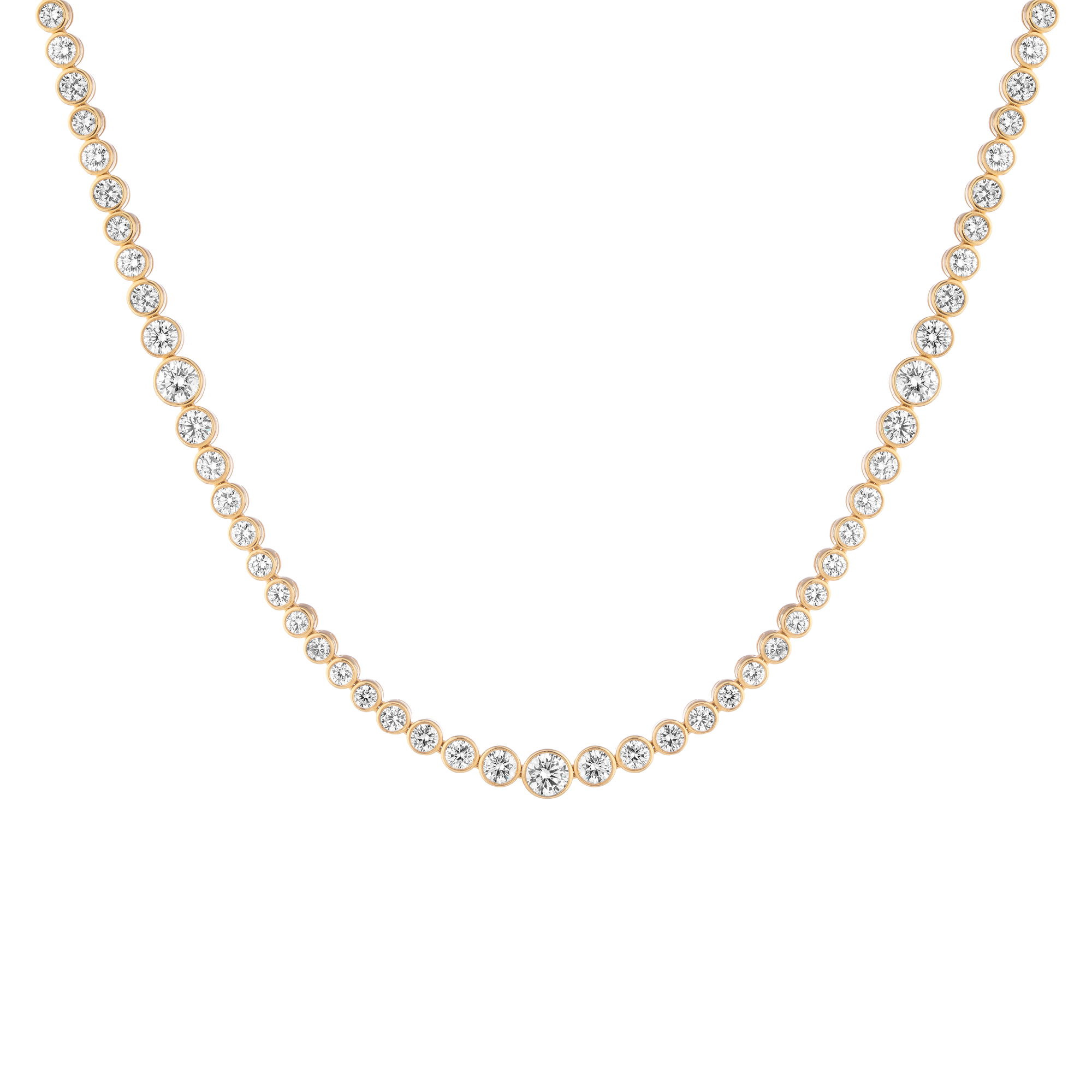 10ct Multi Graduated Lab Grown Diamond Tennis Necklace