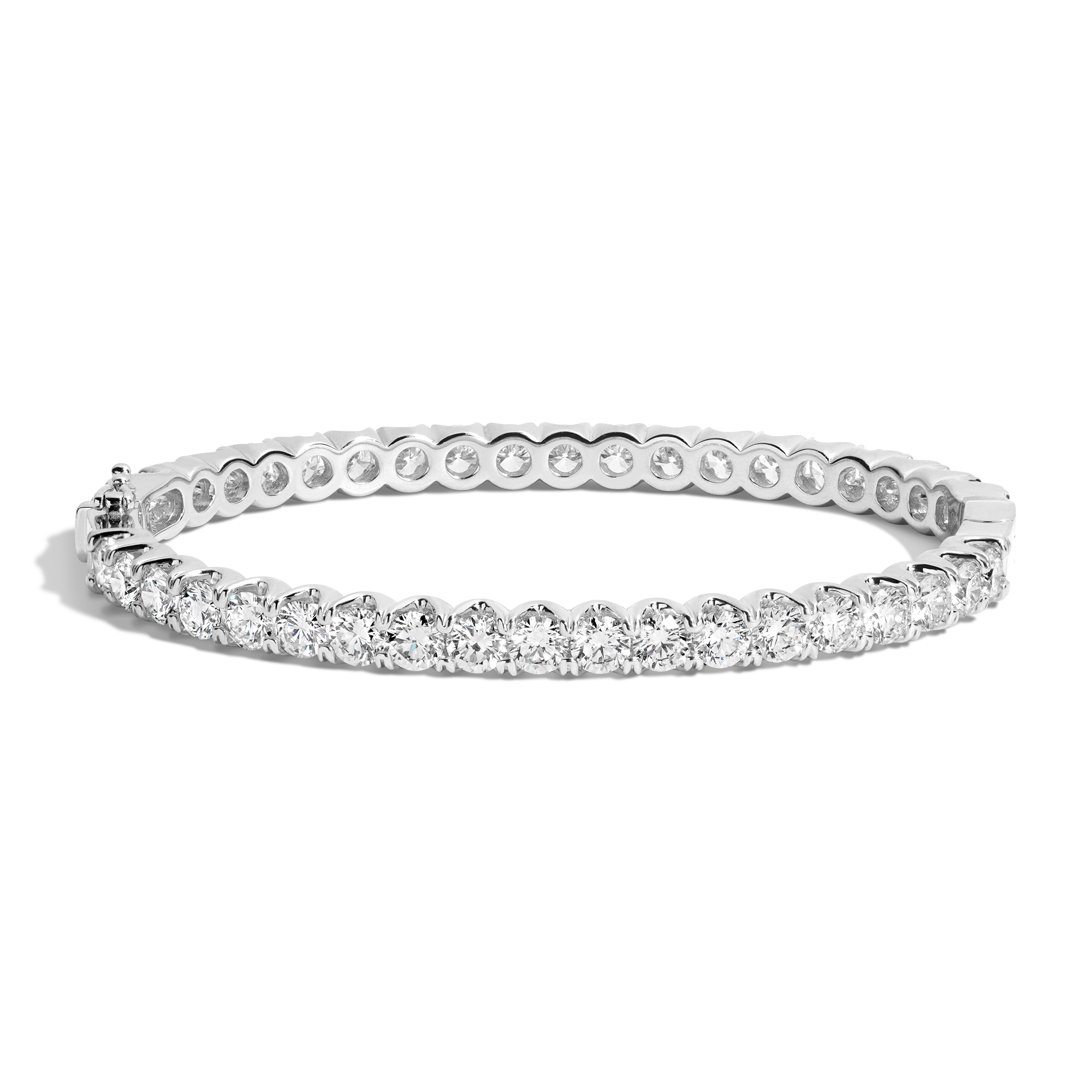 10ct Lab Grown Diamond Hinged Tennis Bracelet