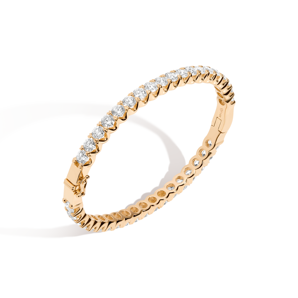 10ct Lab Grown Diamond Hinged Tennis Bracelet