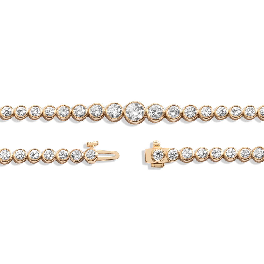 10ct Multi Graduated Lab Grown Diamond Tennis Necklace