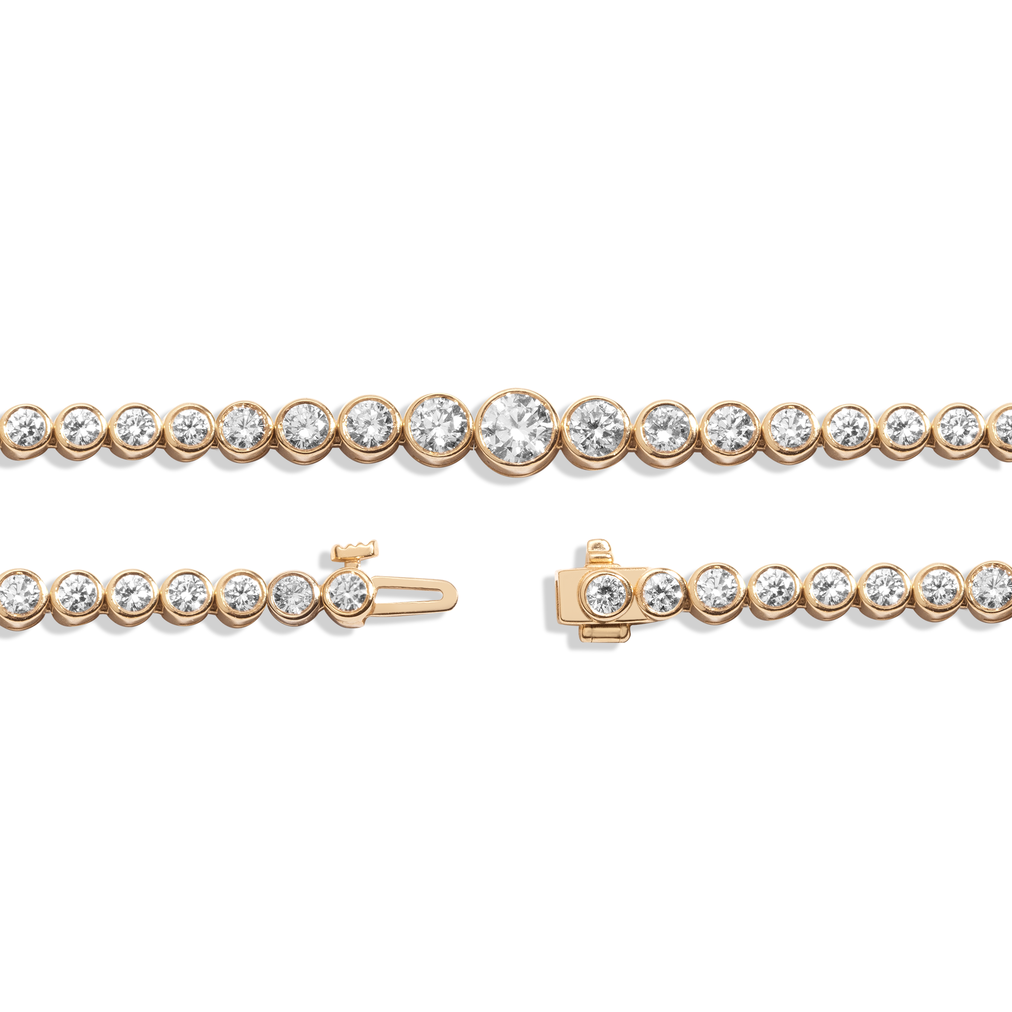 10ct Multi Graduated Lab Grown Diamond Tennis Necklace