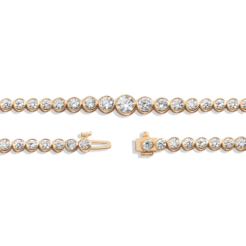 10ct Multi Graduated Lab Grown Diamond Tennis Necklace