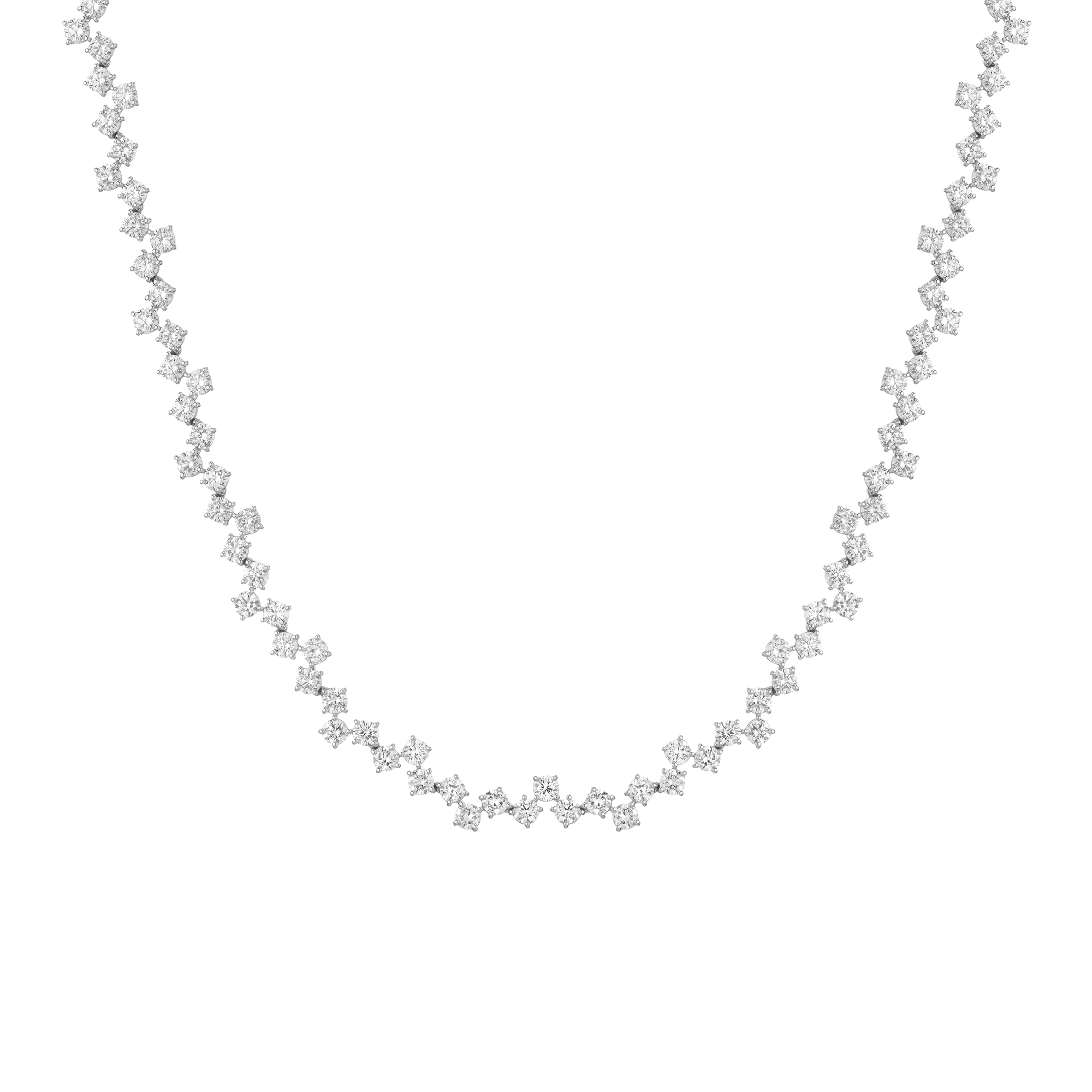 16ct Floating Lab Grown Diamond Tennis Necklace