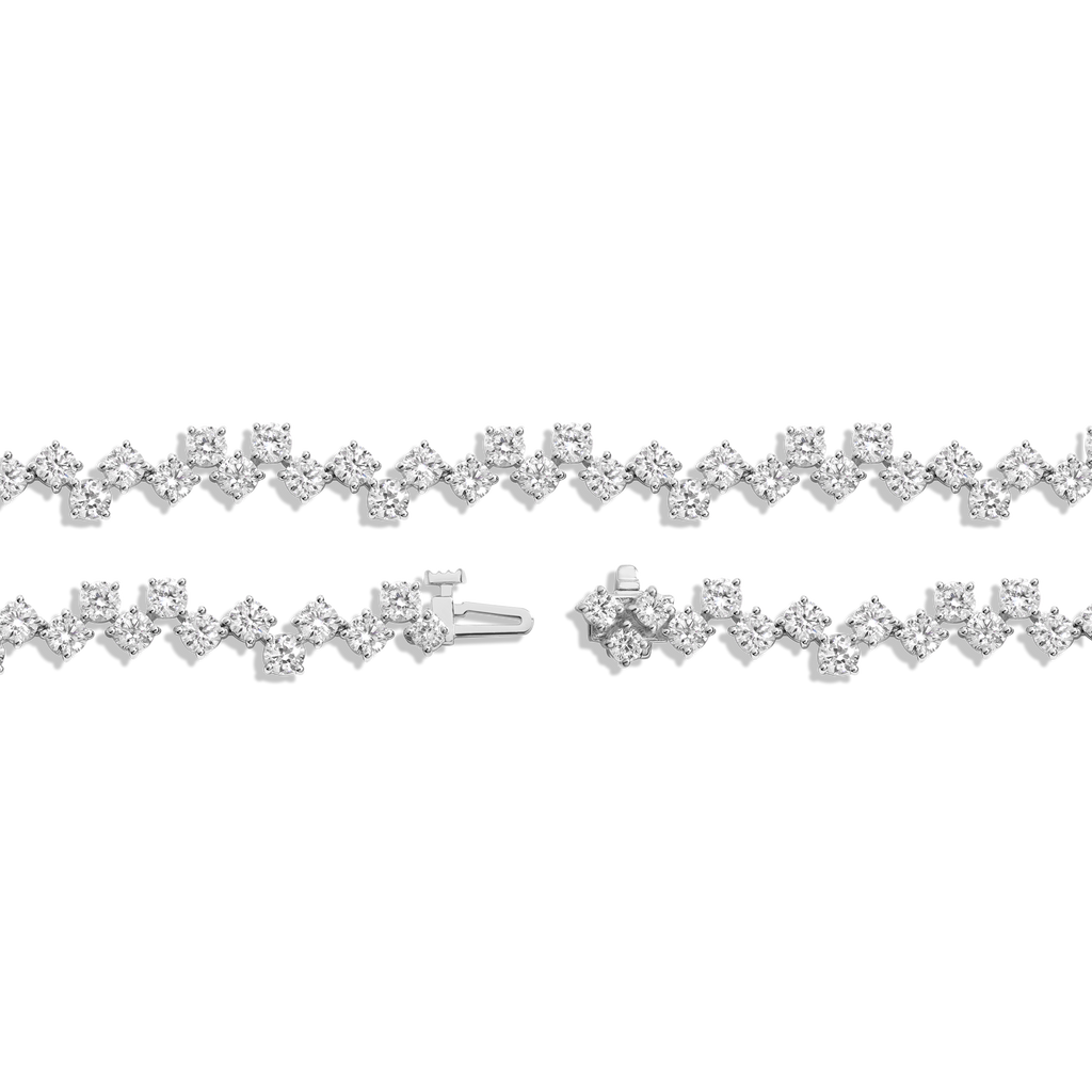 16ct Floating Lab Grown Diamond Tennis Necklace