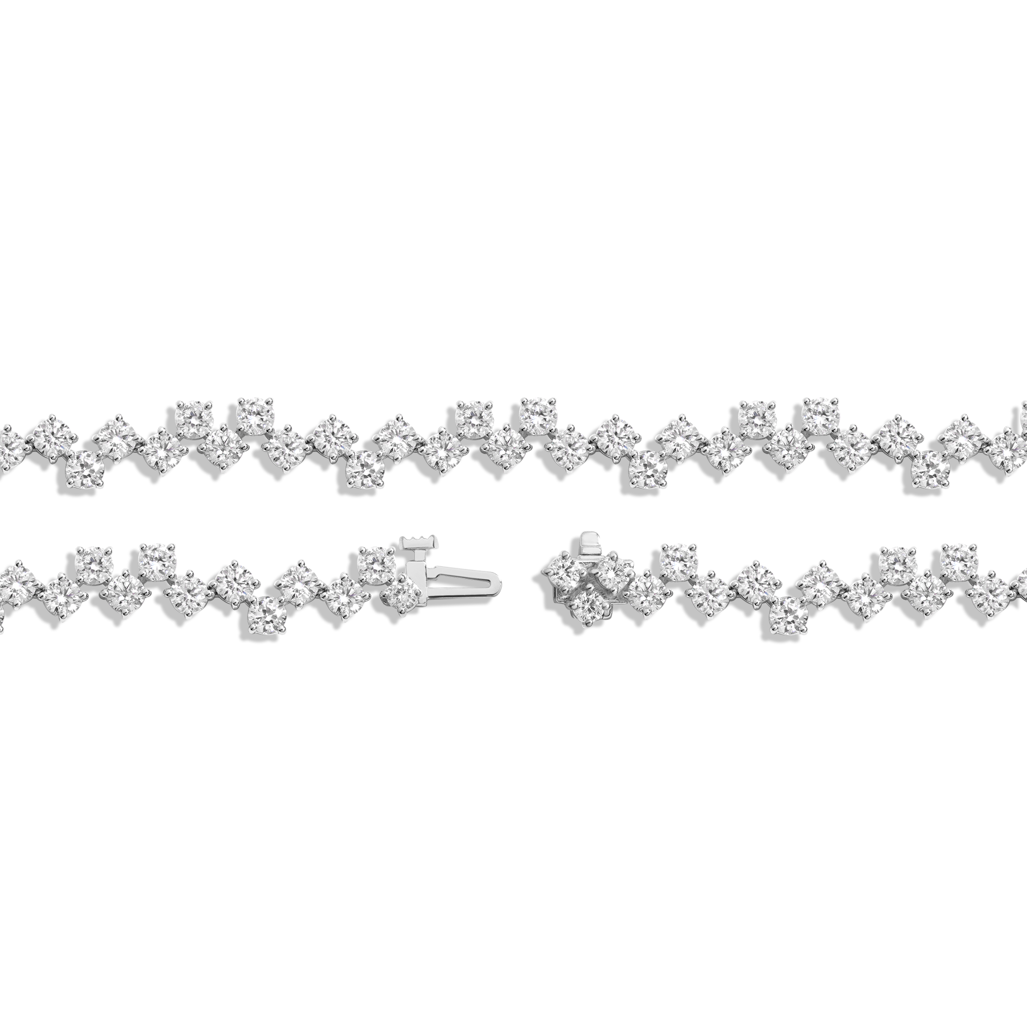 16ct Floating Lab Grown Diamond Tennis Necklace