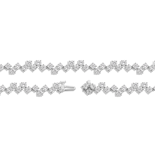 16ct Floating Lab Grown Diamond Tennis Necklace