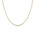 4ct Lab Grown Diamond Graduated Tennis Necklace