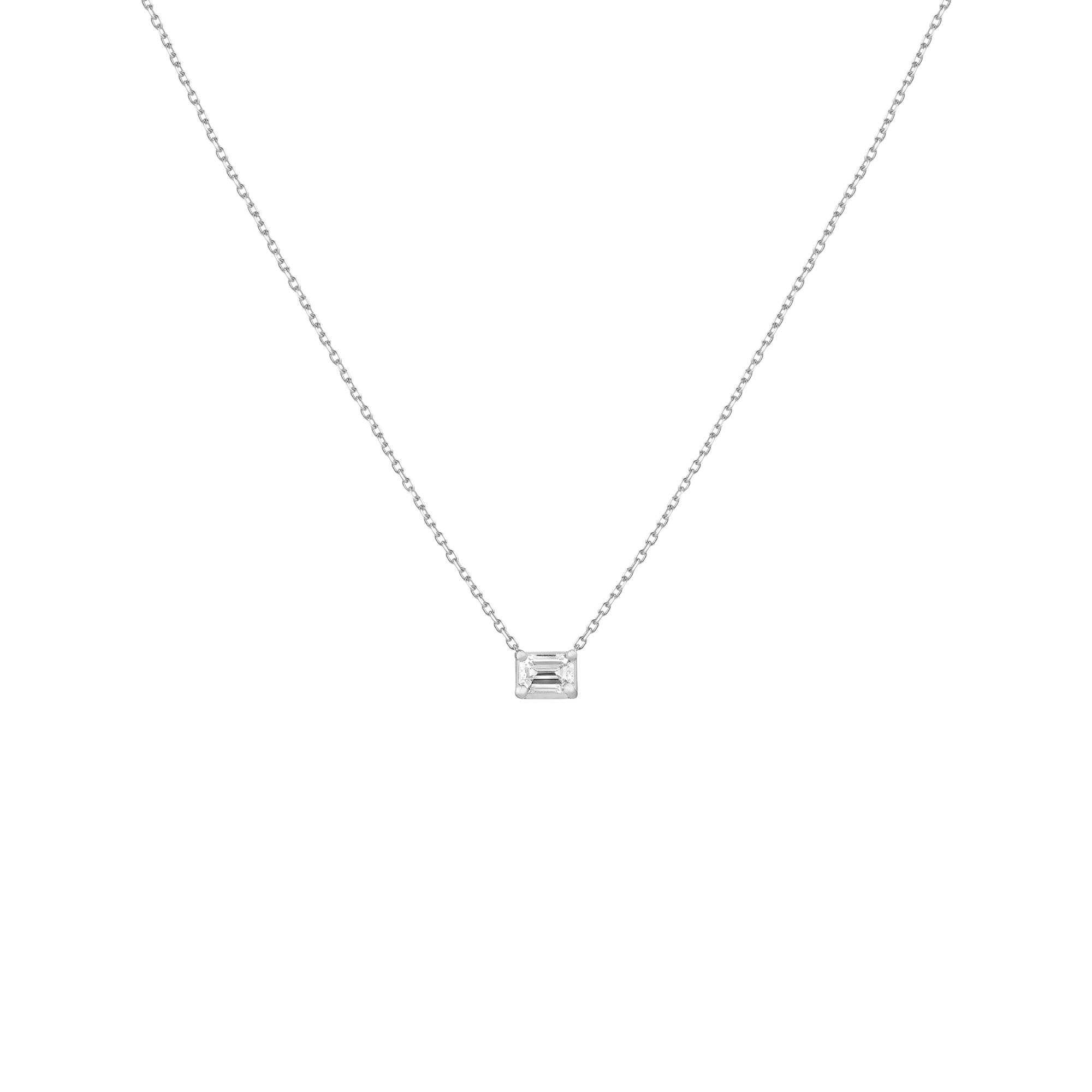 0.25ct Emerald Lab Grown Diamond Necklace