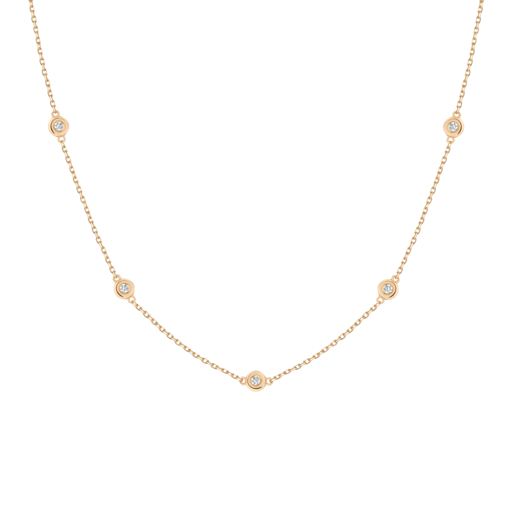 Bold Lab Grown Diamond Station Necklace
