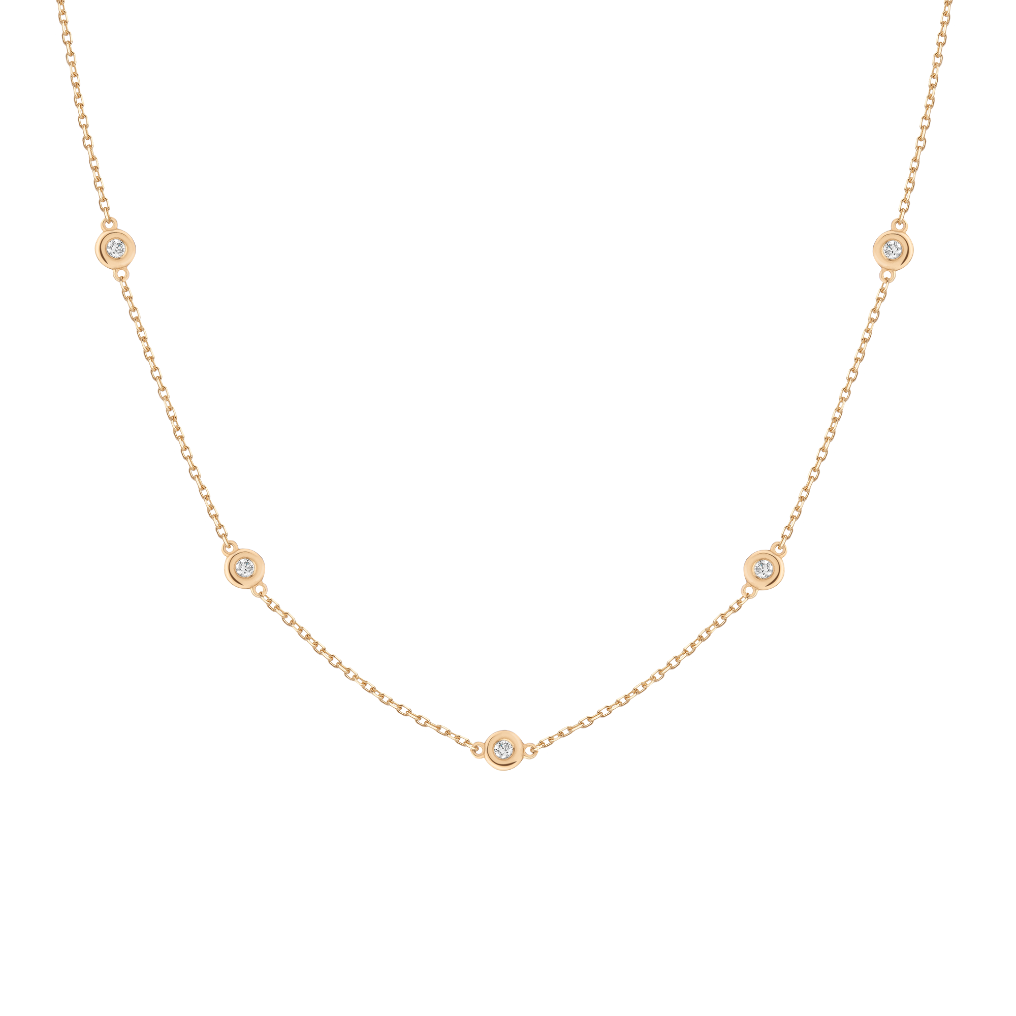 Bold Lab Grown Diamond Station Necklace