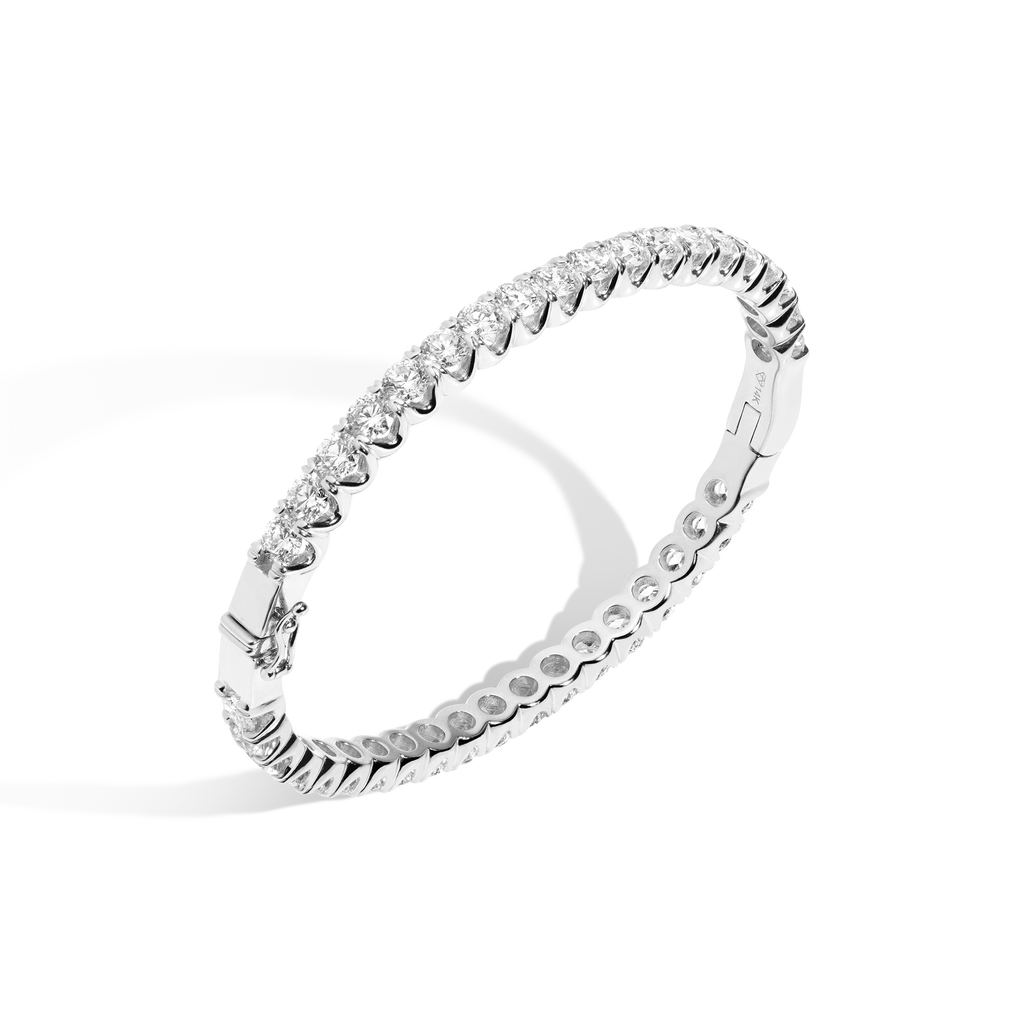 10ct Lab Grown Diamond Hinged Tennis Bracelet