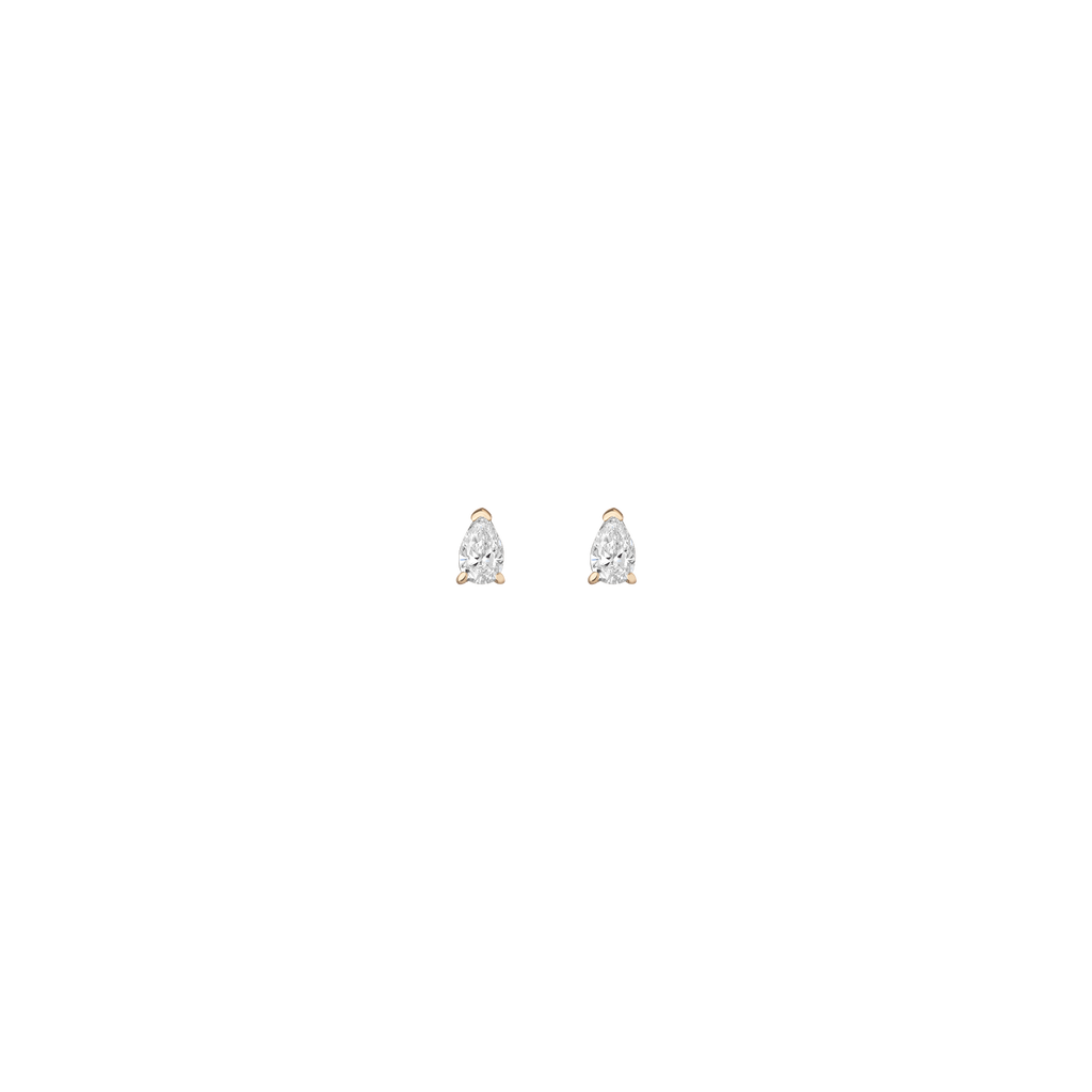 0.5ct Pear Lab Grown Diamond Stud Earrings