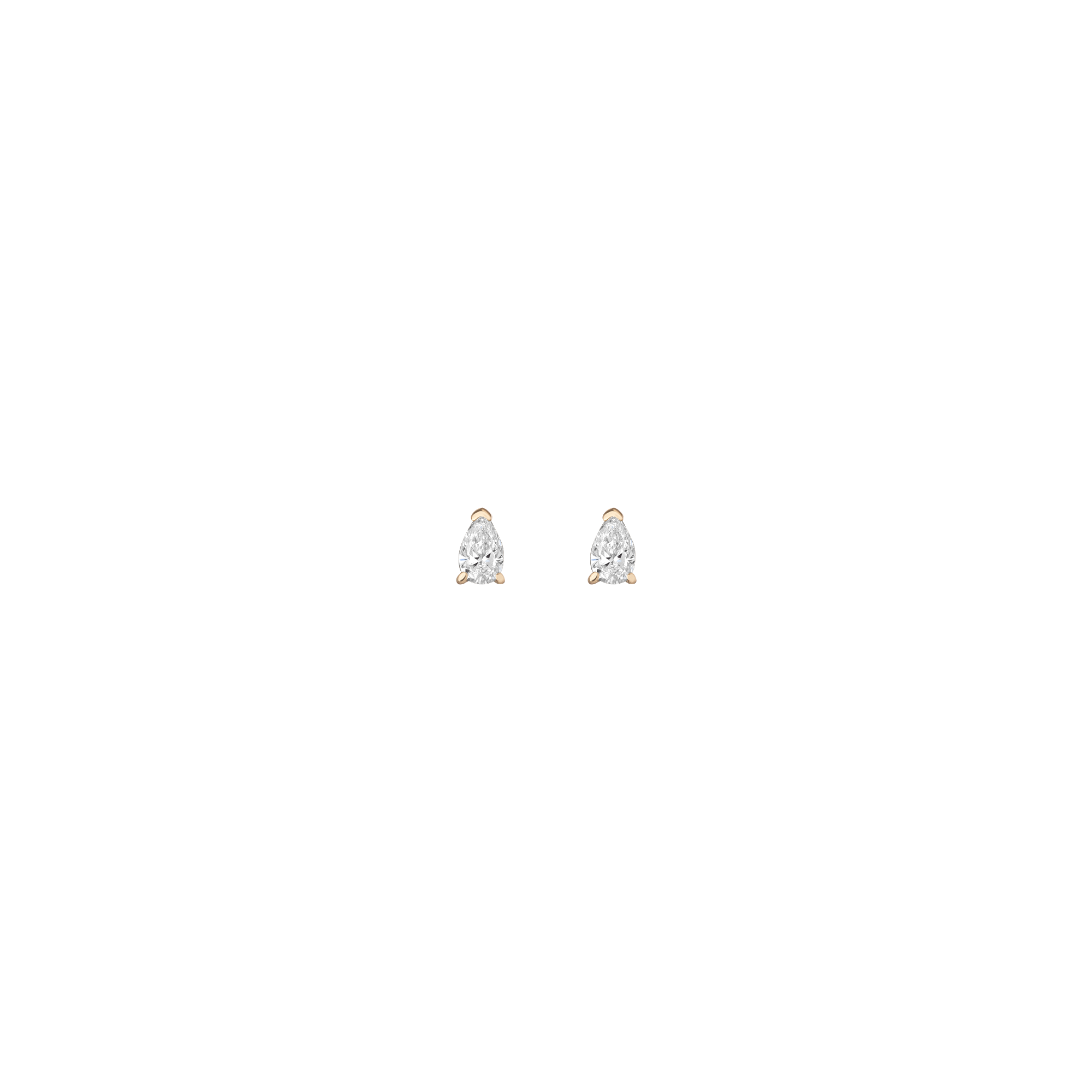 0.5ct Pear Lab Grown Diamond Stud Earrings