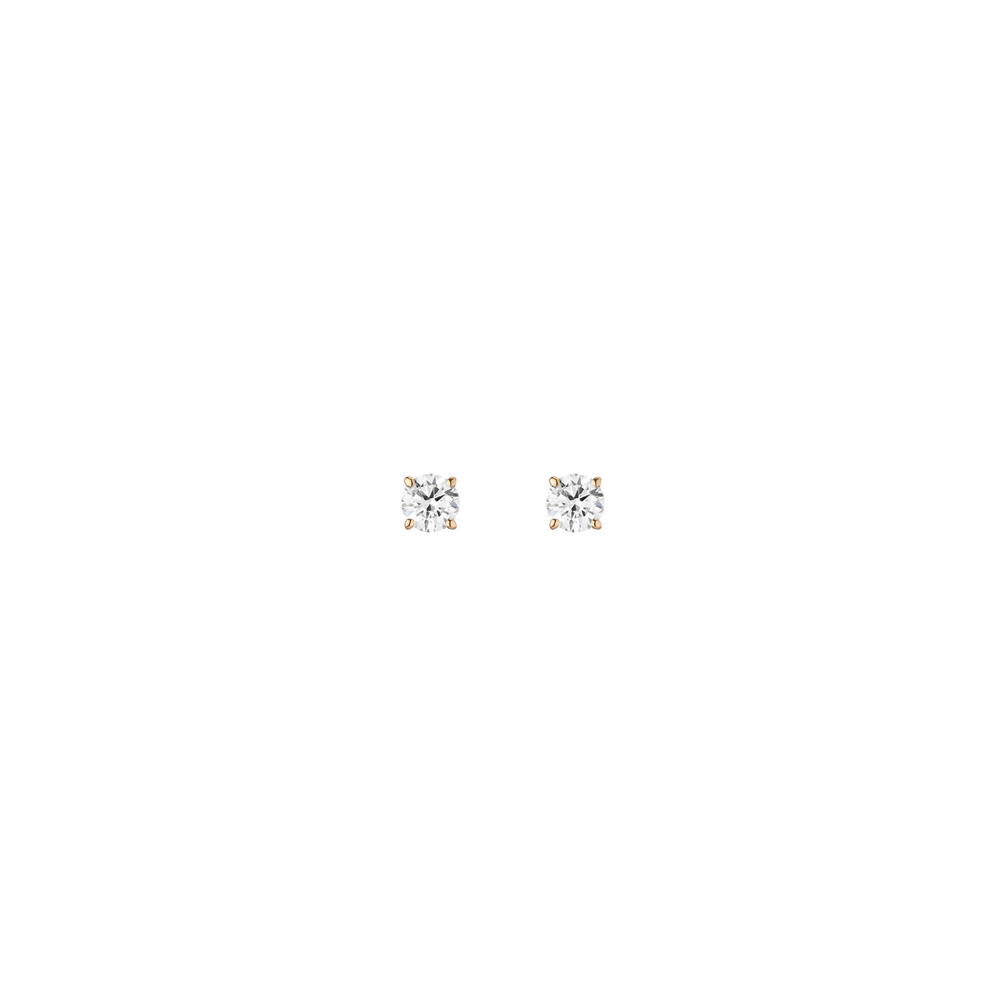 1ct Round Lab Grown Diamond Stud Earrings
