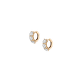 Round Lab Grown Diamond Huggie Earrings