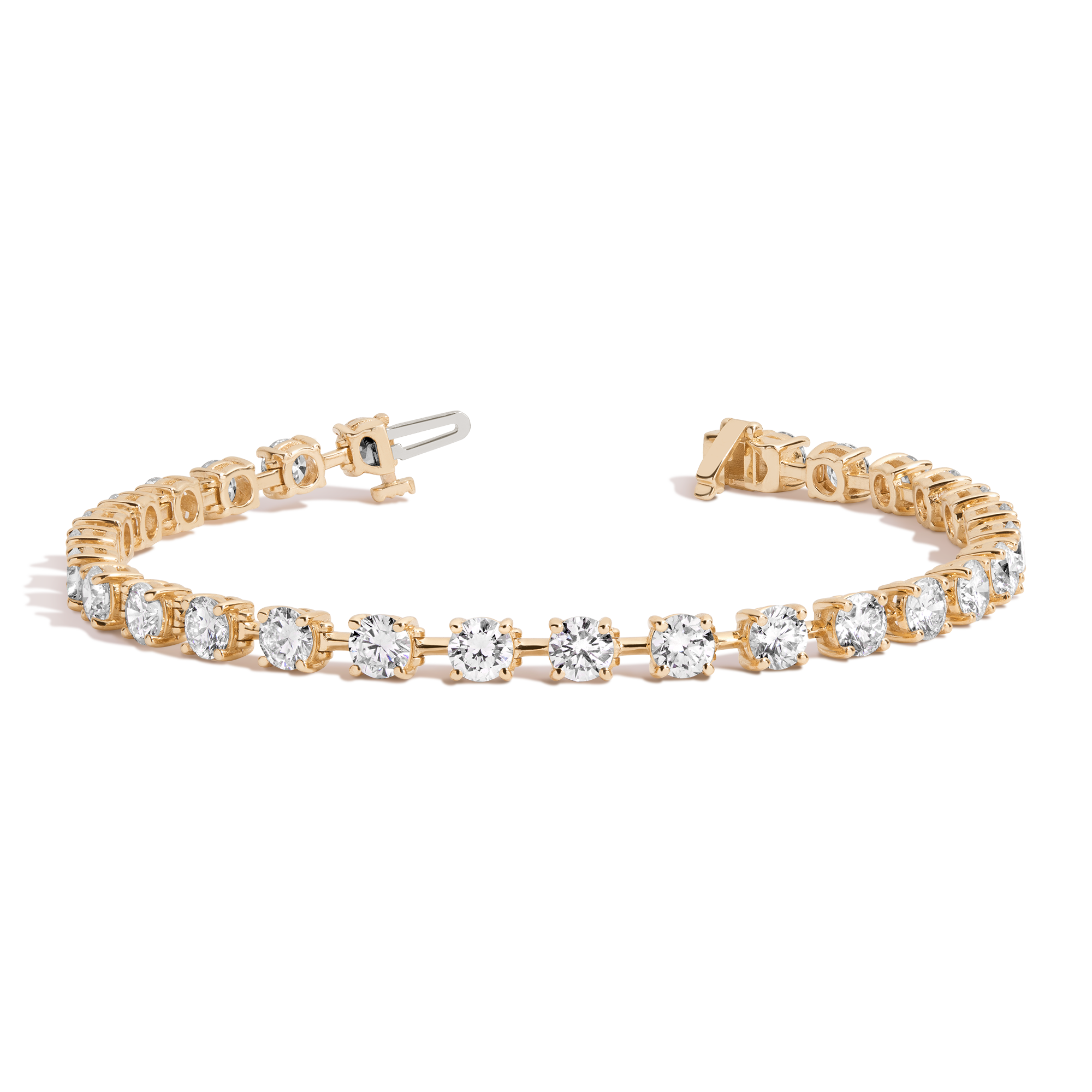 8ct Lab Grown Diamond Tennis Link Bracelet