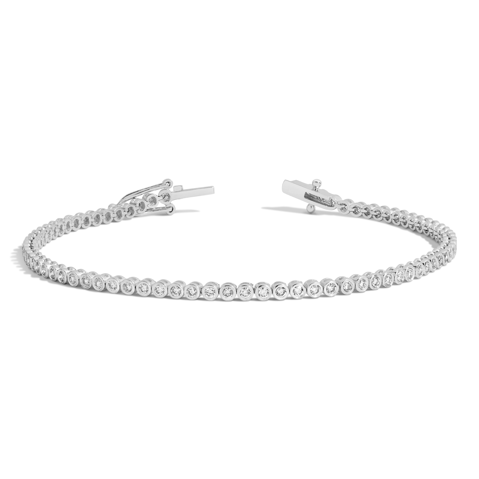 2.5ct Lab Grown Diamond Bezel Tennis Bracelet