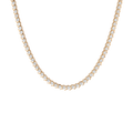 Lab Grown White Sapphire S Estate Tennis Necklace