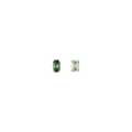 Lab Grown Green Prasiolite Mosaic Stud Earrings