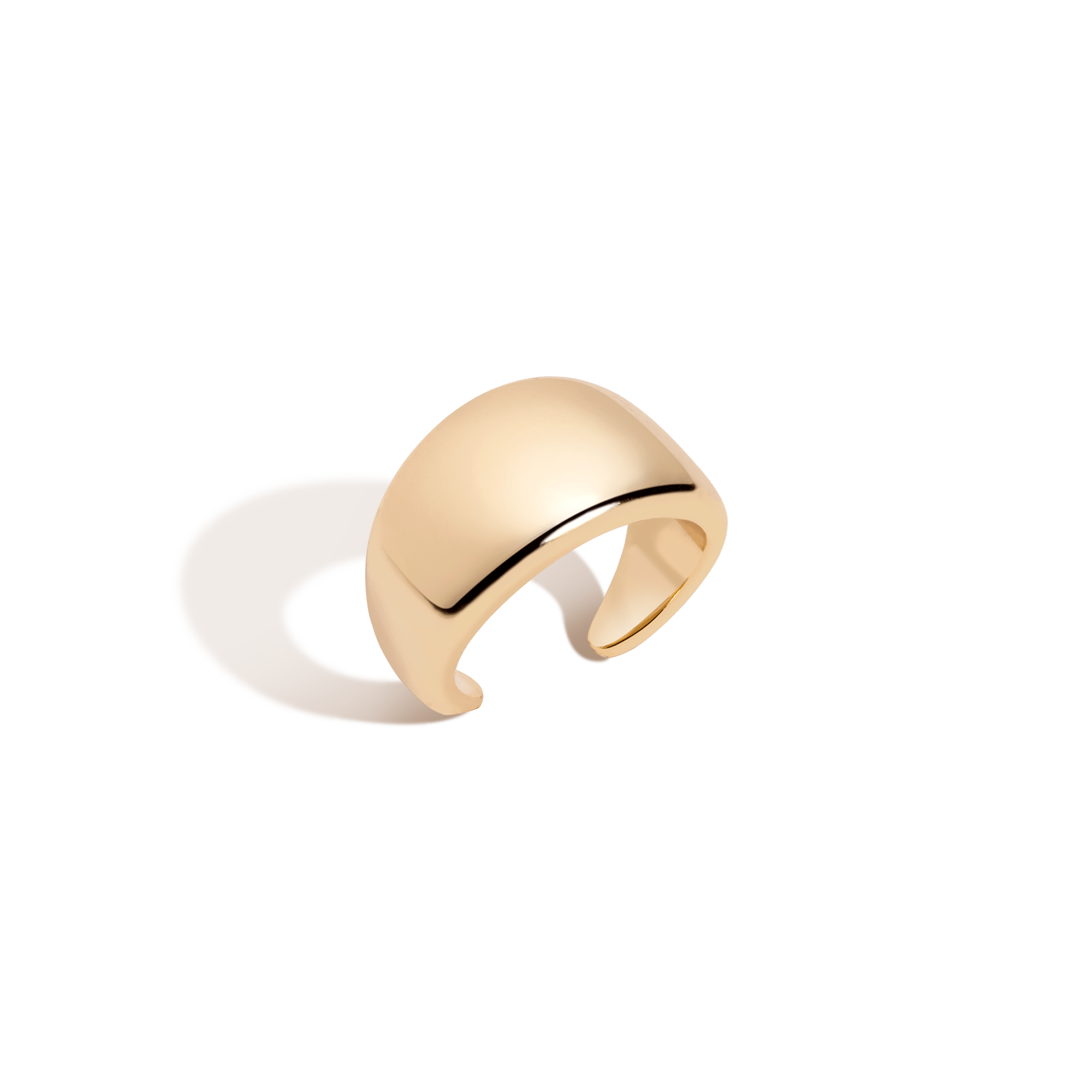 Bold Tapered Ear Cuff Vermeil Yellow Gold First