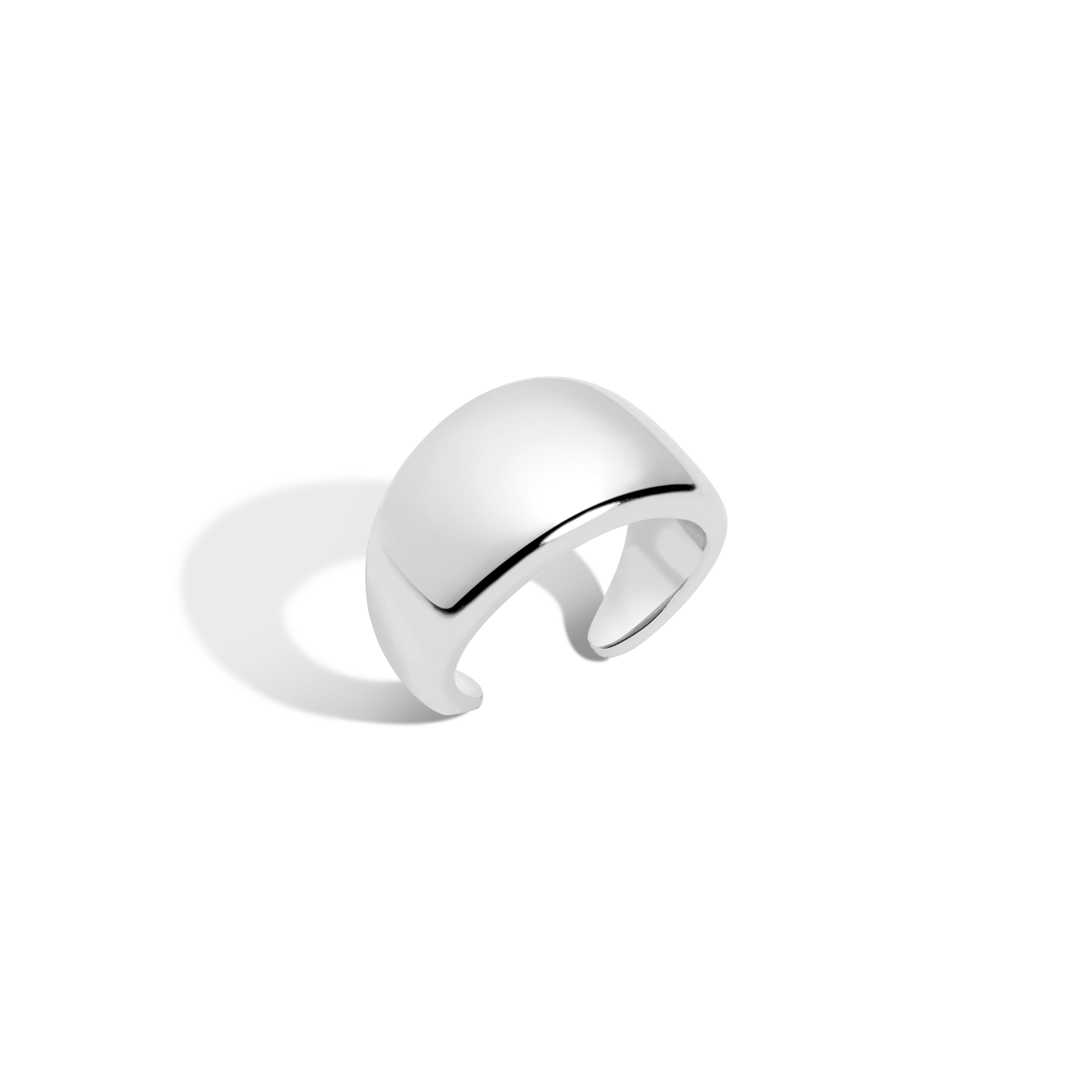 Bold Tapered Ear Cuff Vermeil White Gold First