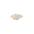1ct Pear Lab Grown Diamond Georgian Ring