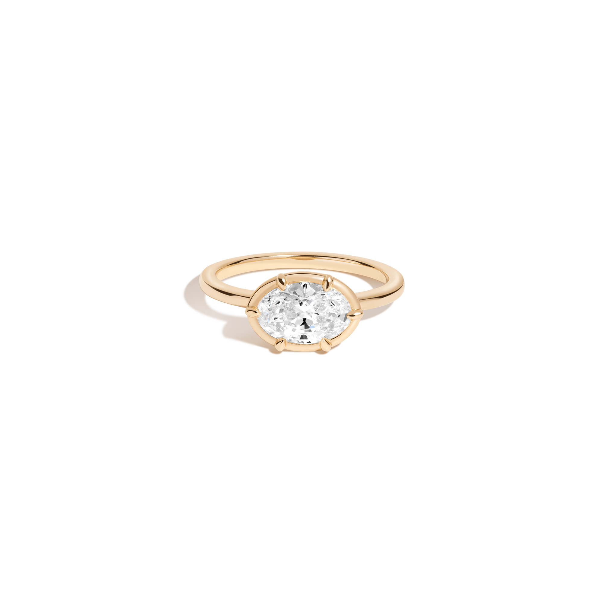 1ct Oval Lab Grown Diamond Georgian Ring