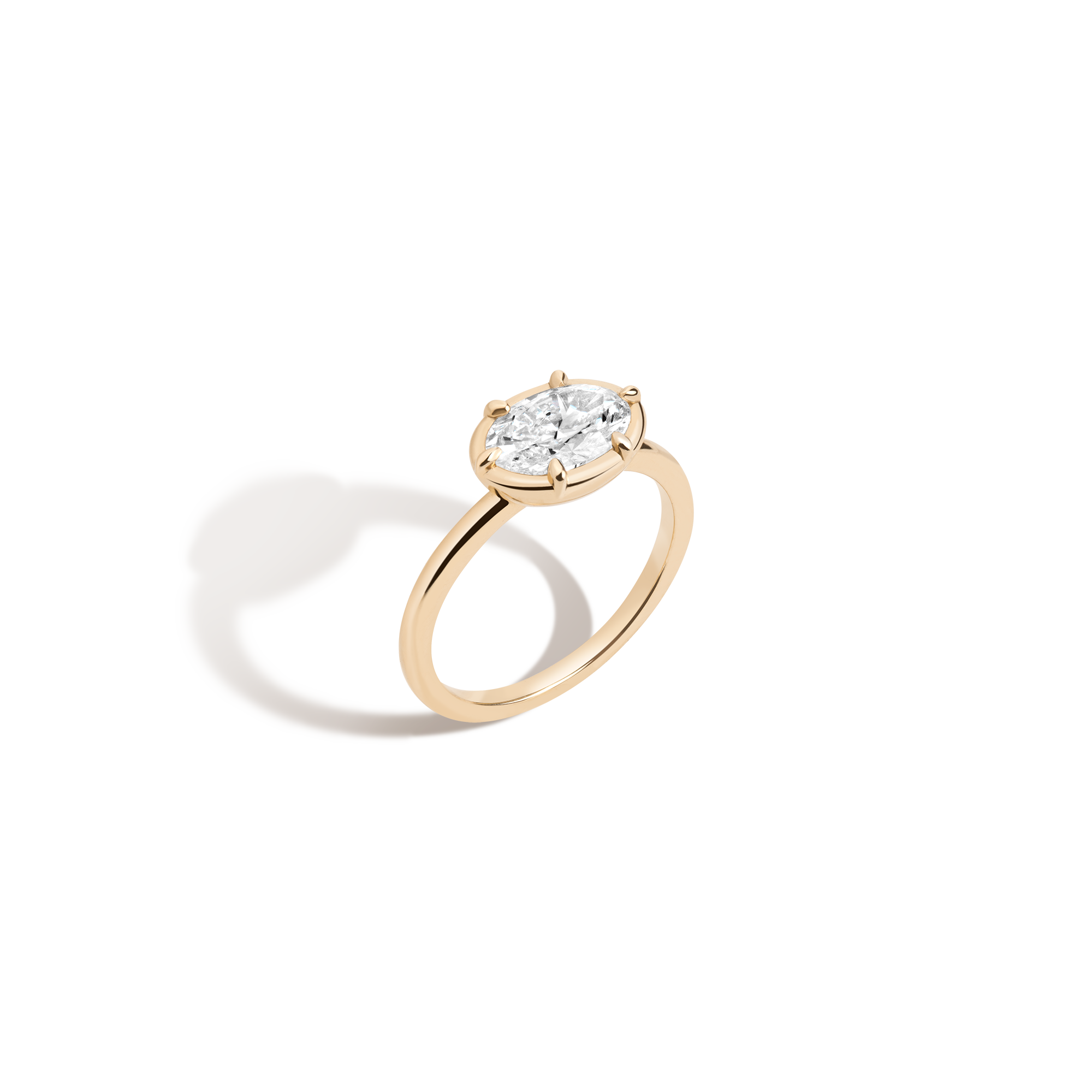 1ct Oval Lab Grown Diamond Georgian Ring