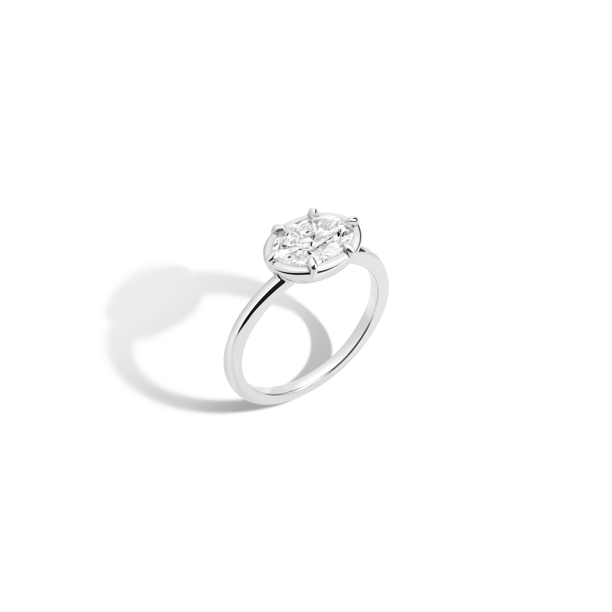 1ct Oval Lab Grown Diamond Georgian Ring