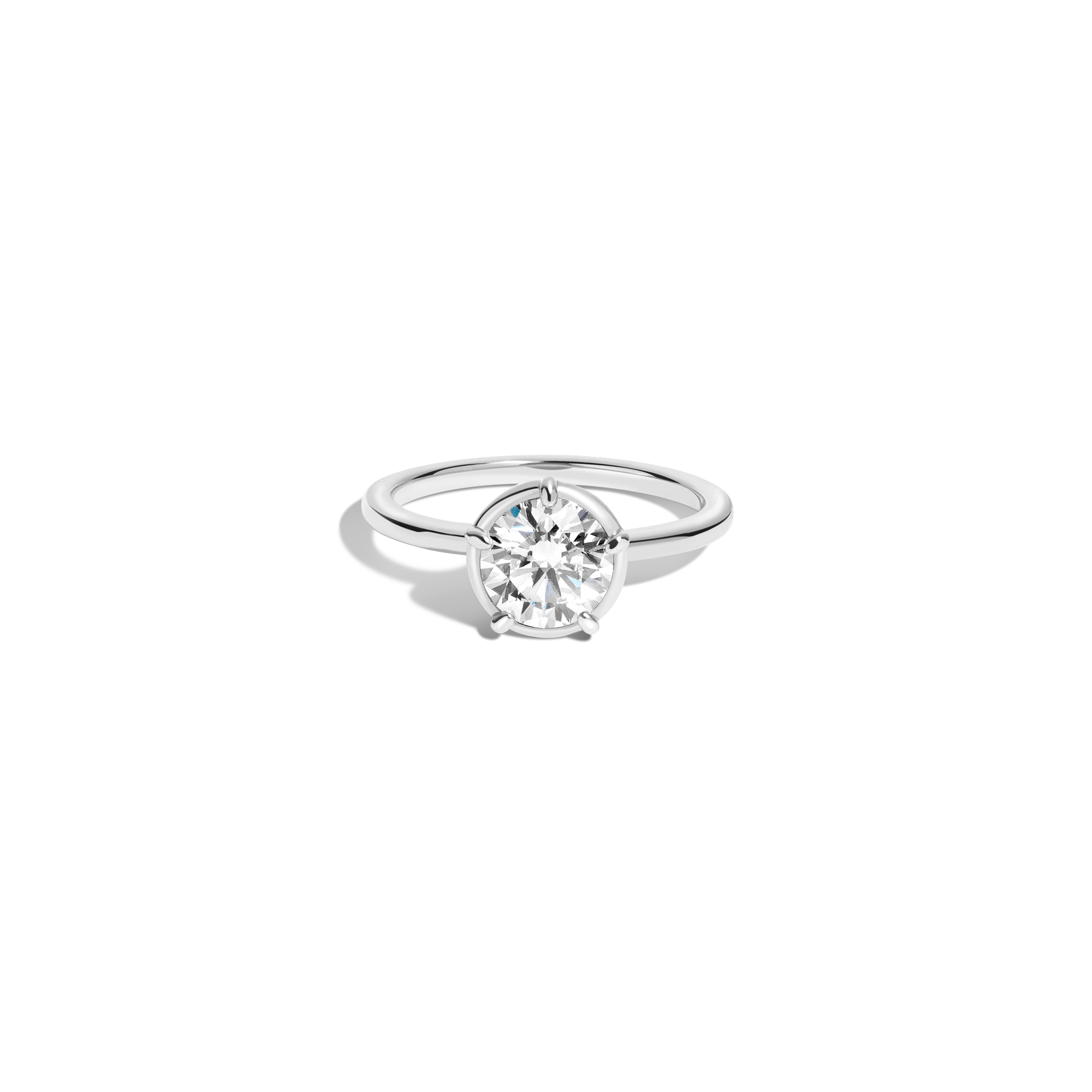 1ct Round Lab Grown Diamond Georgian Ring