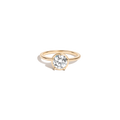 1ct Round Lab Grown Diamond Georgian Ring