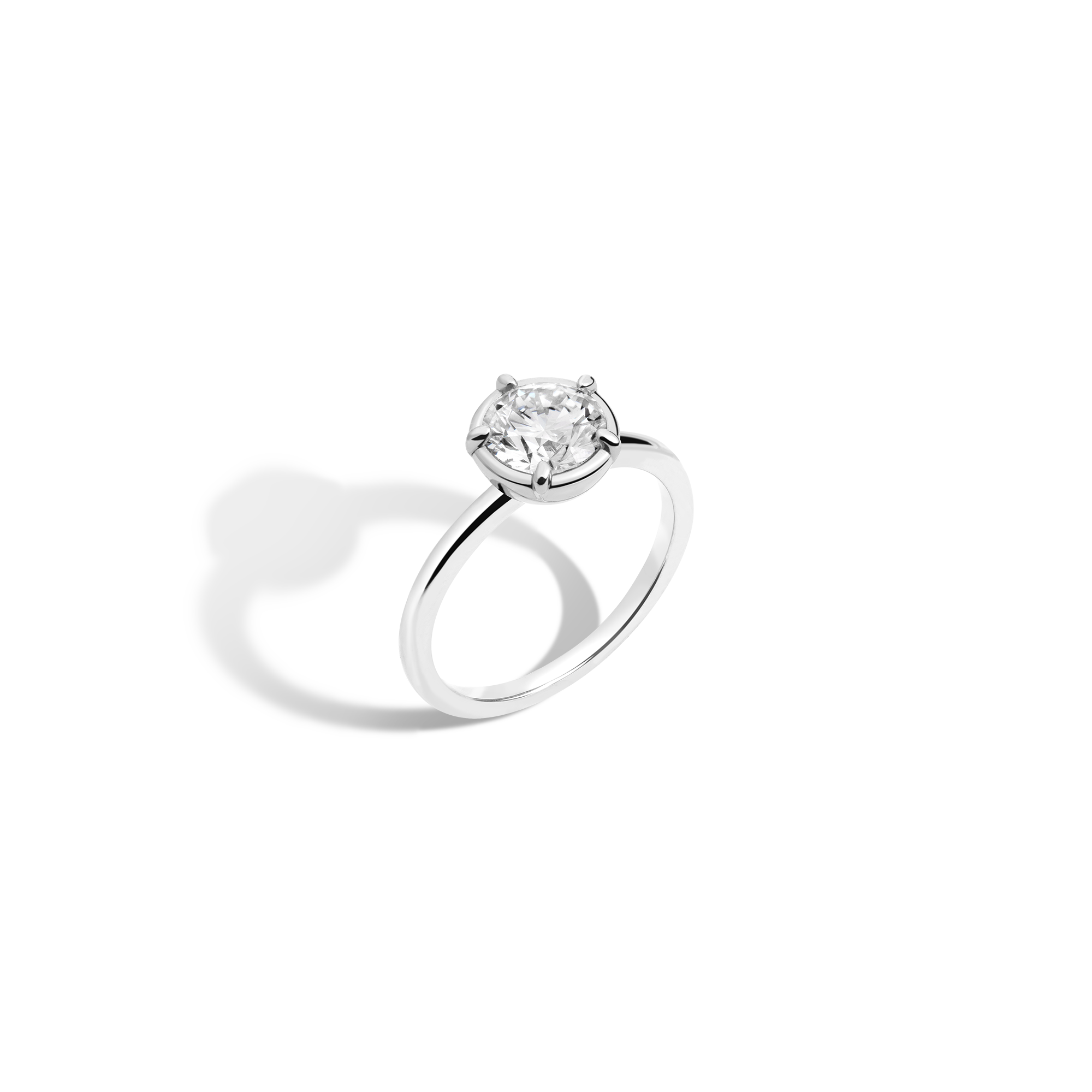 1ct Round Lab Grown Diamond Georgian Ring