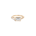 1ct Emerald Lab Grown Diamond Georgian Ring