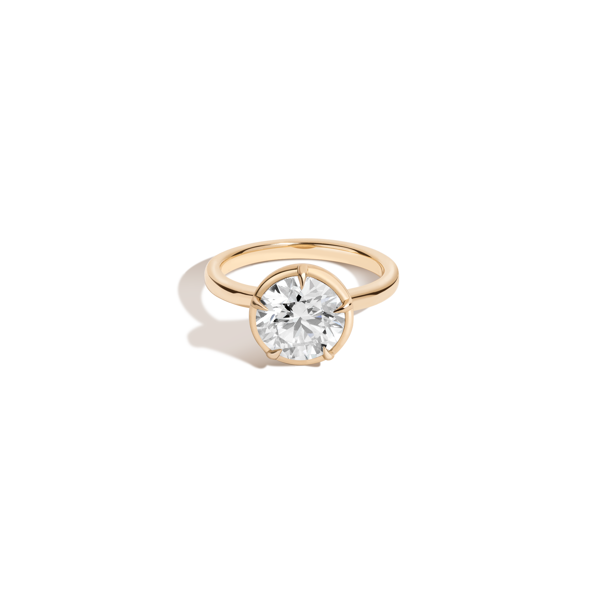 2ct Round Lab Grown Diamond Georgian Ring