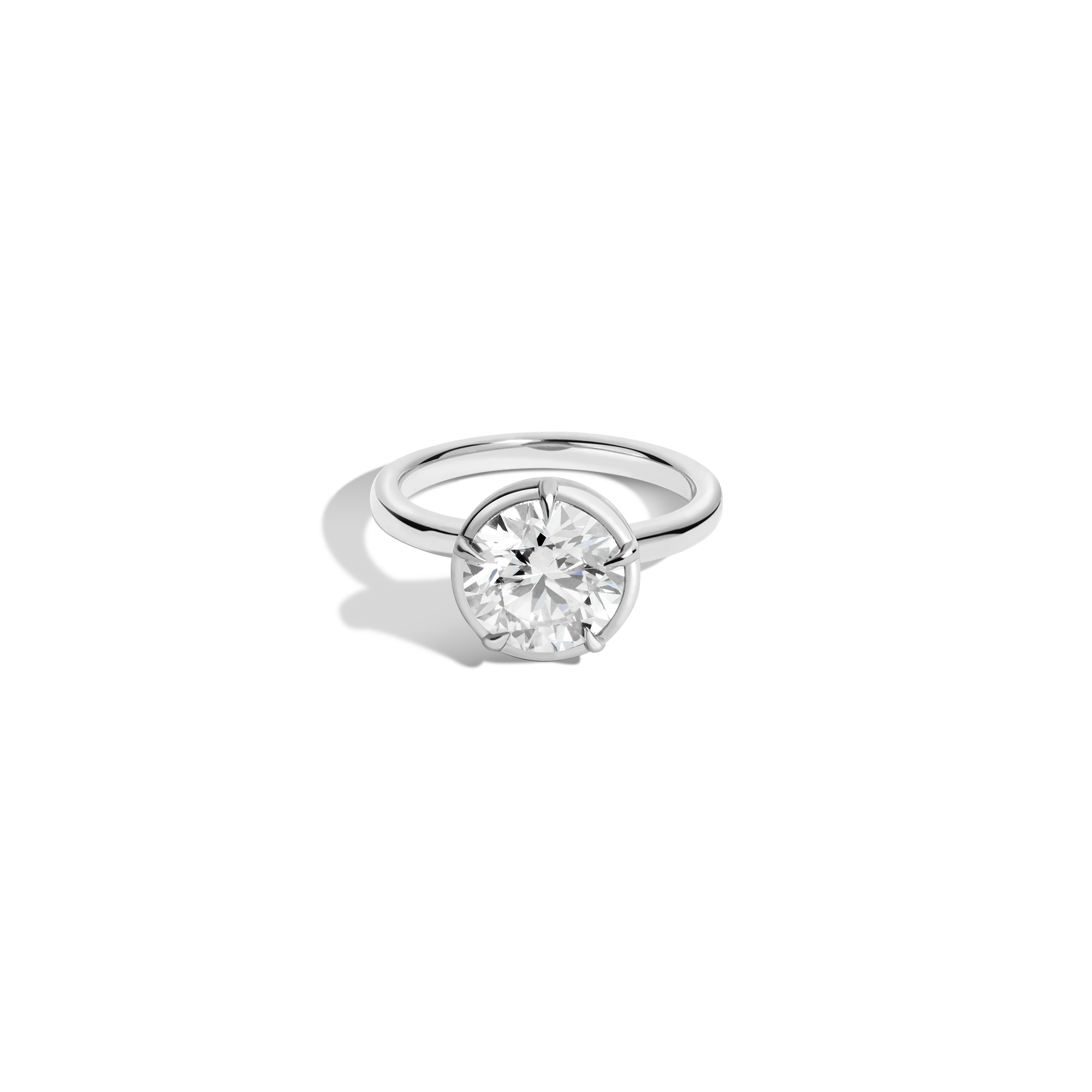 2ct Round Lab Grown Diamond Georgian Ring