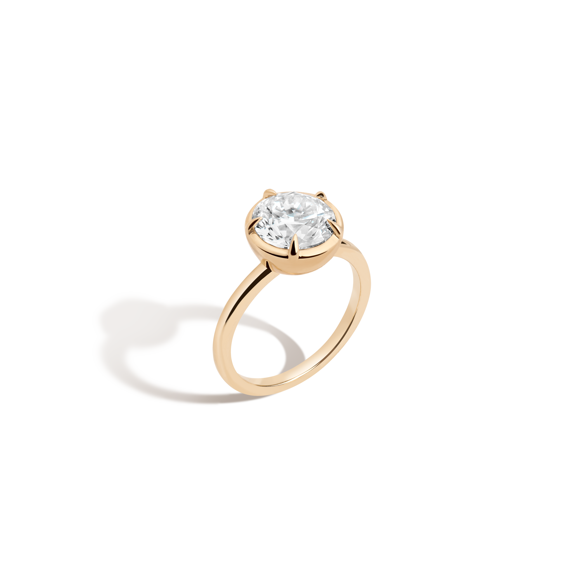 2ct Round Lab Grown Diamond Georgian Ring