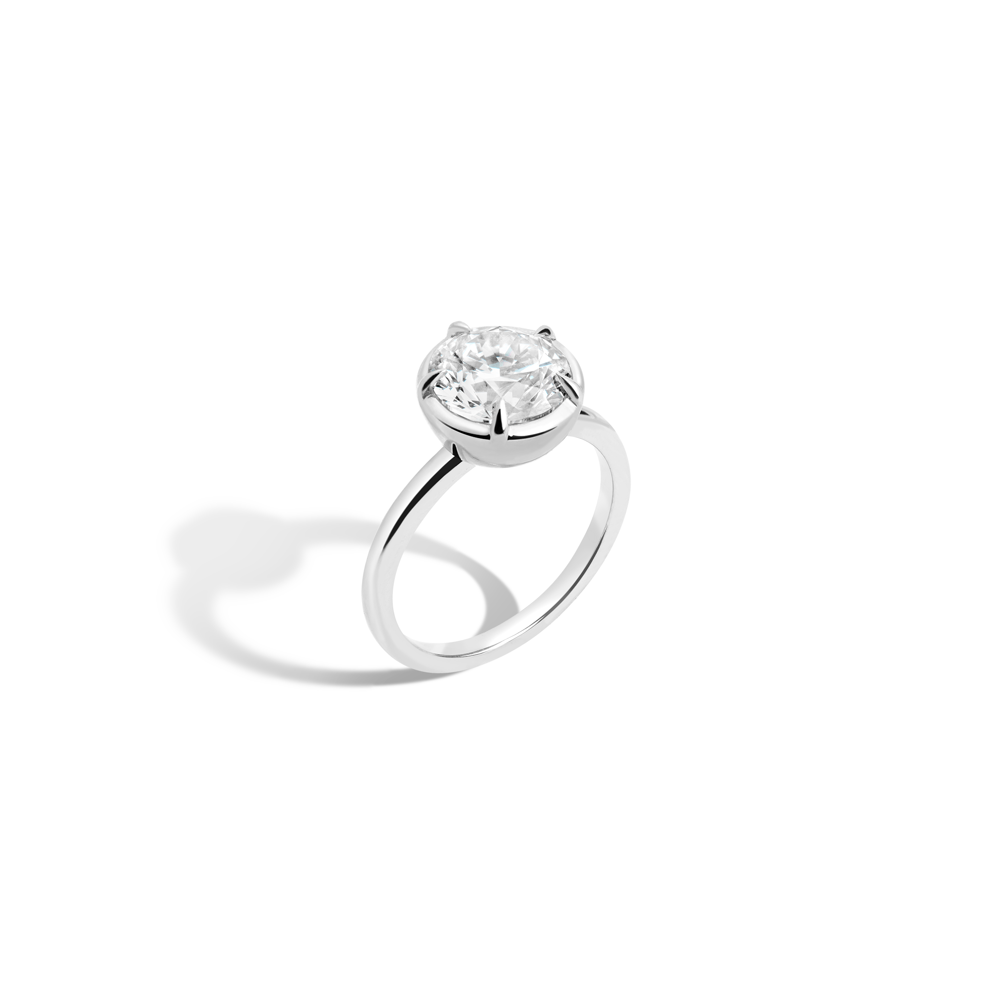 2ct Round Lab Grown Diamond Georgian Ring