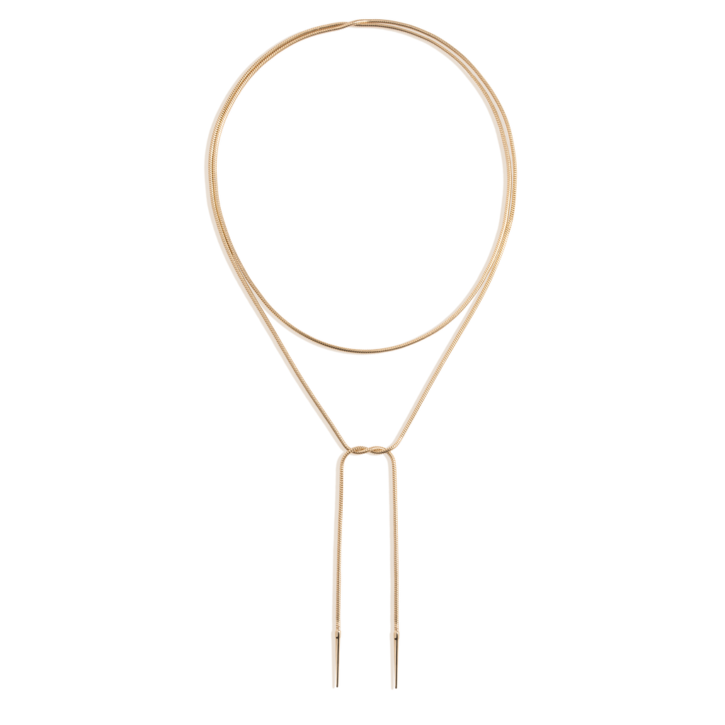 Aurate x Frye: Lasso Wrap Necklace