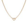 Rolo Chain Charm Necklace - Small Bail