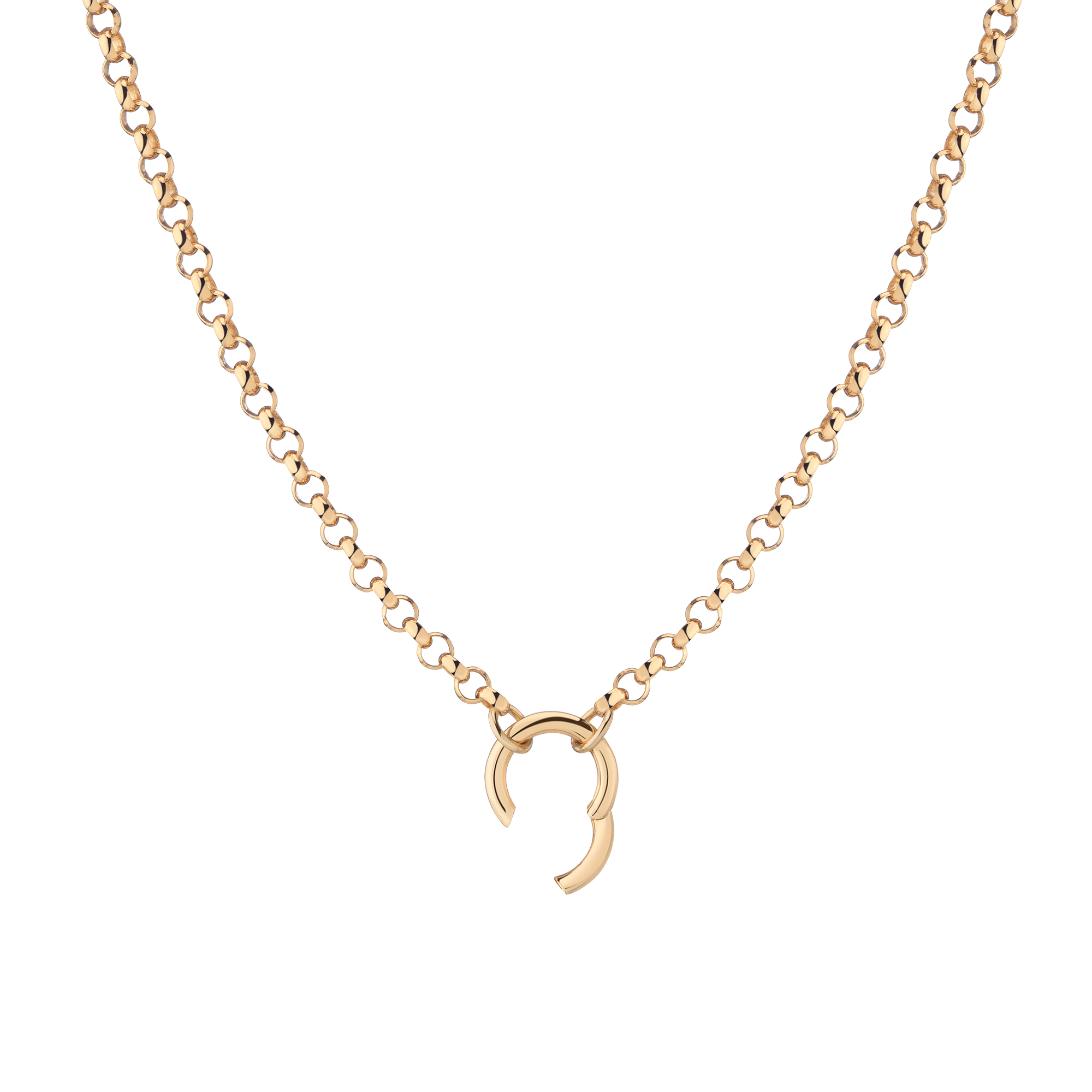 Rolo Chain Charm Necklace