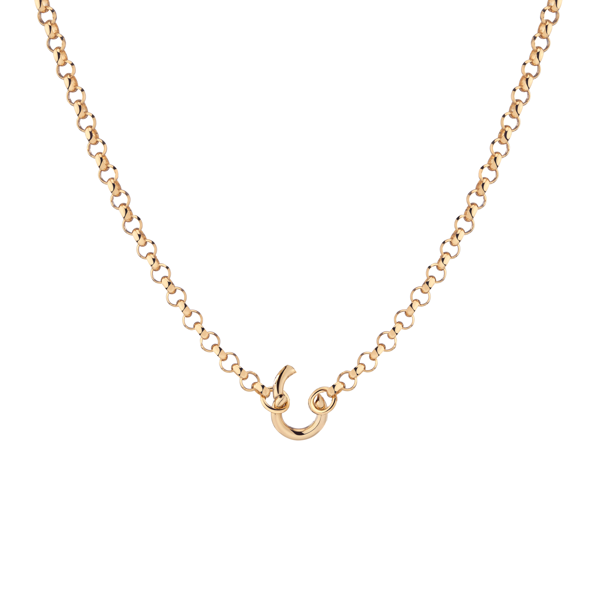 Rolo Chain Charm Necklace - Small Bail