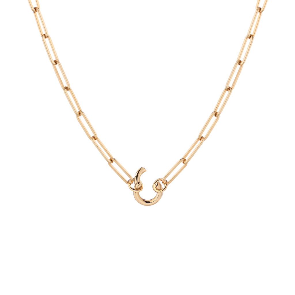 Paperclip Chain Charm Necklace