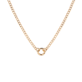 Curb Chain Charm Necklace - Small Bail