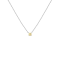 Lab Grown Yellow Diamond Solitaire Necklace