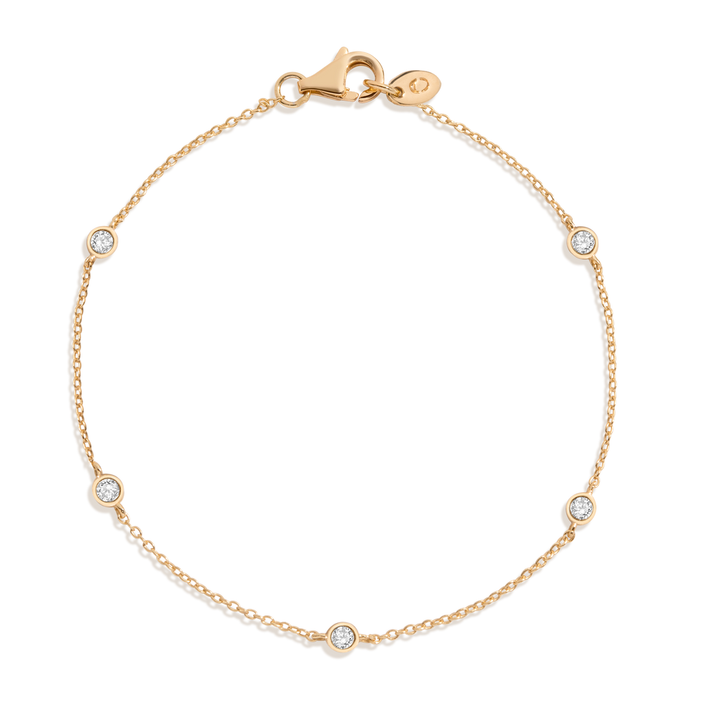 Lab Grown Diamond Station Bracelet