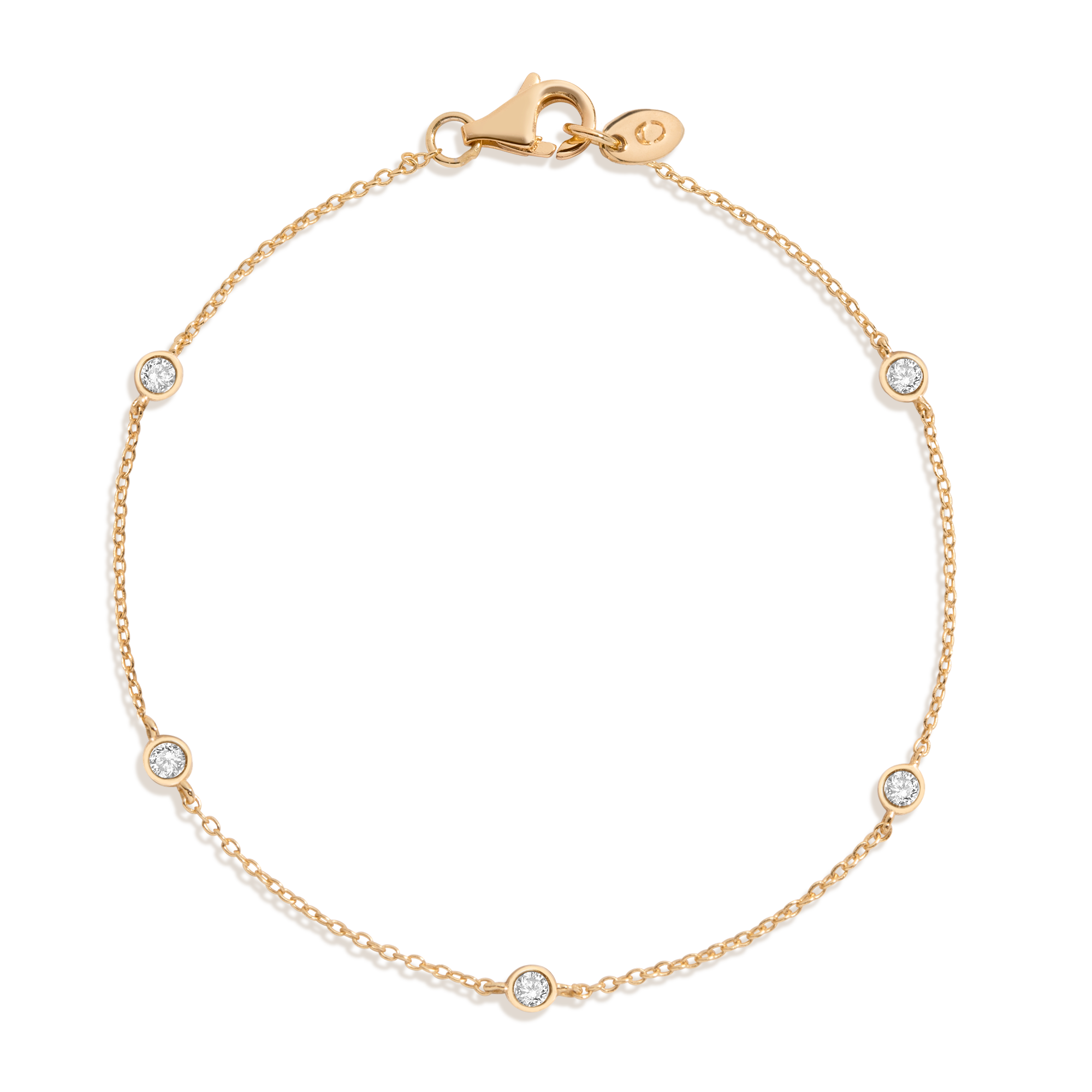Lab Grown Diamond Station Bracelet