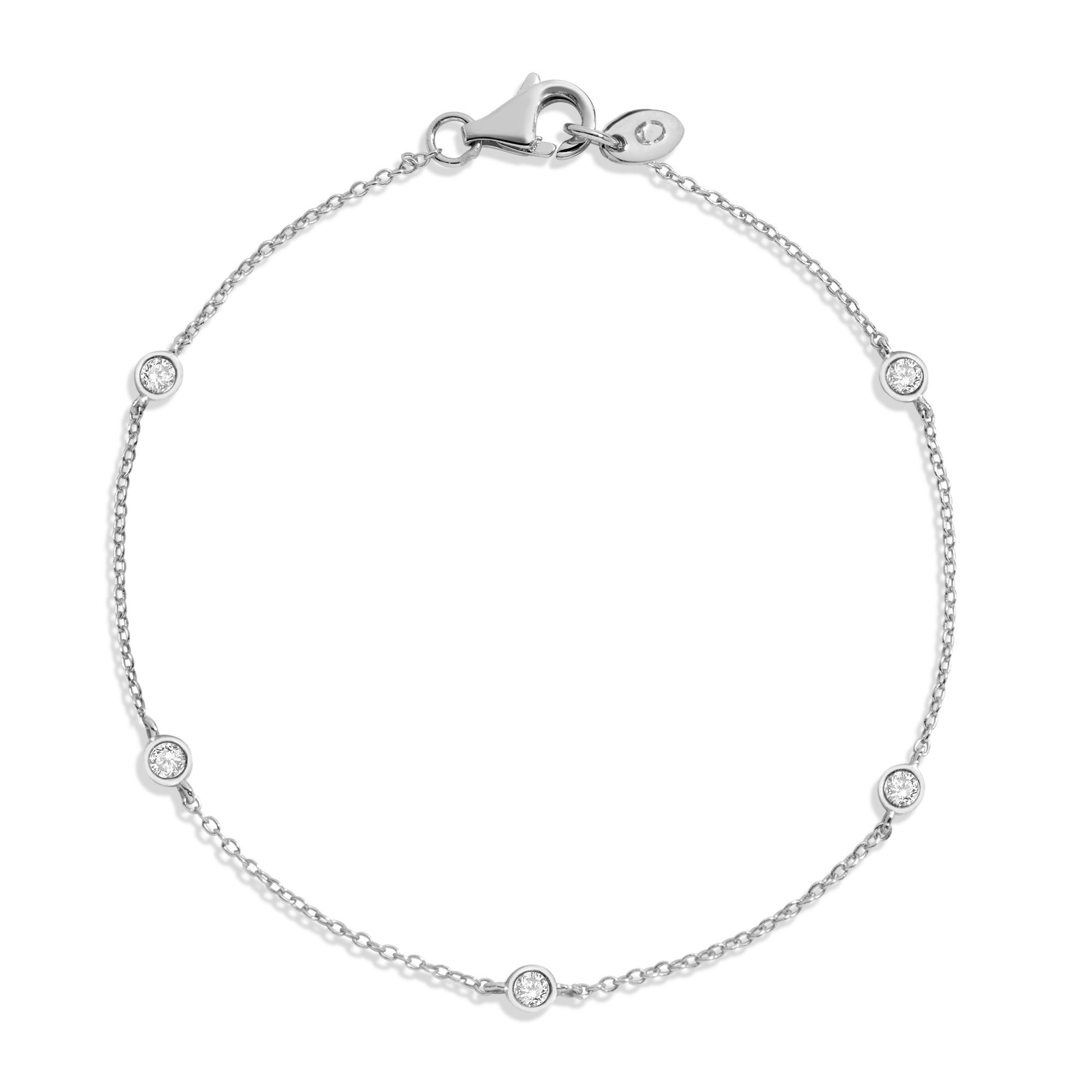 Lab Grown Diamond Station Bracelet